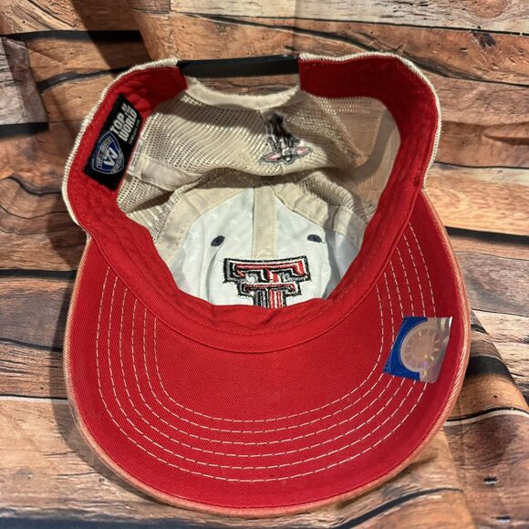 Texas Tech Red Raiders Patriotic USA Hat Adjustable Snapback Mesh Cap NCAA - Picture 8 of 10